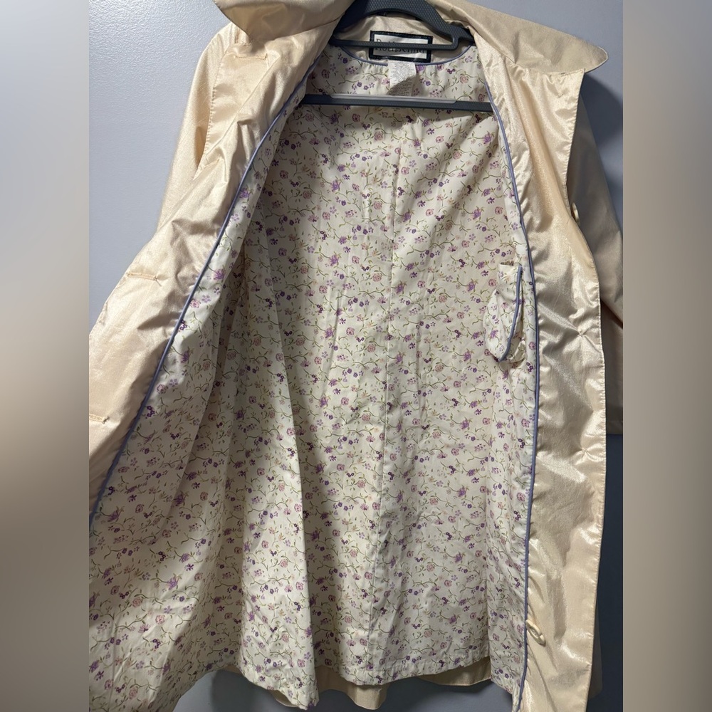 Rothschild Kids shiny Beige jacket with matching hat Euc 12 - Picture 8 of 13